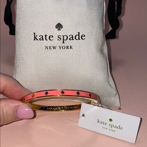 Kate Spade Spot The Spade Gold Bangle Bracelet NWT